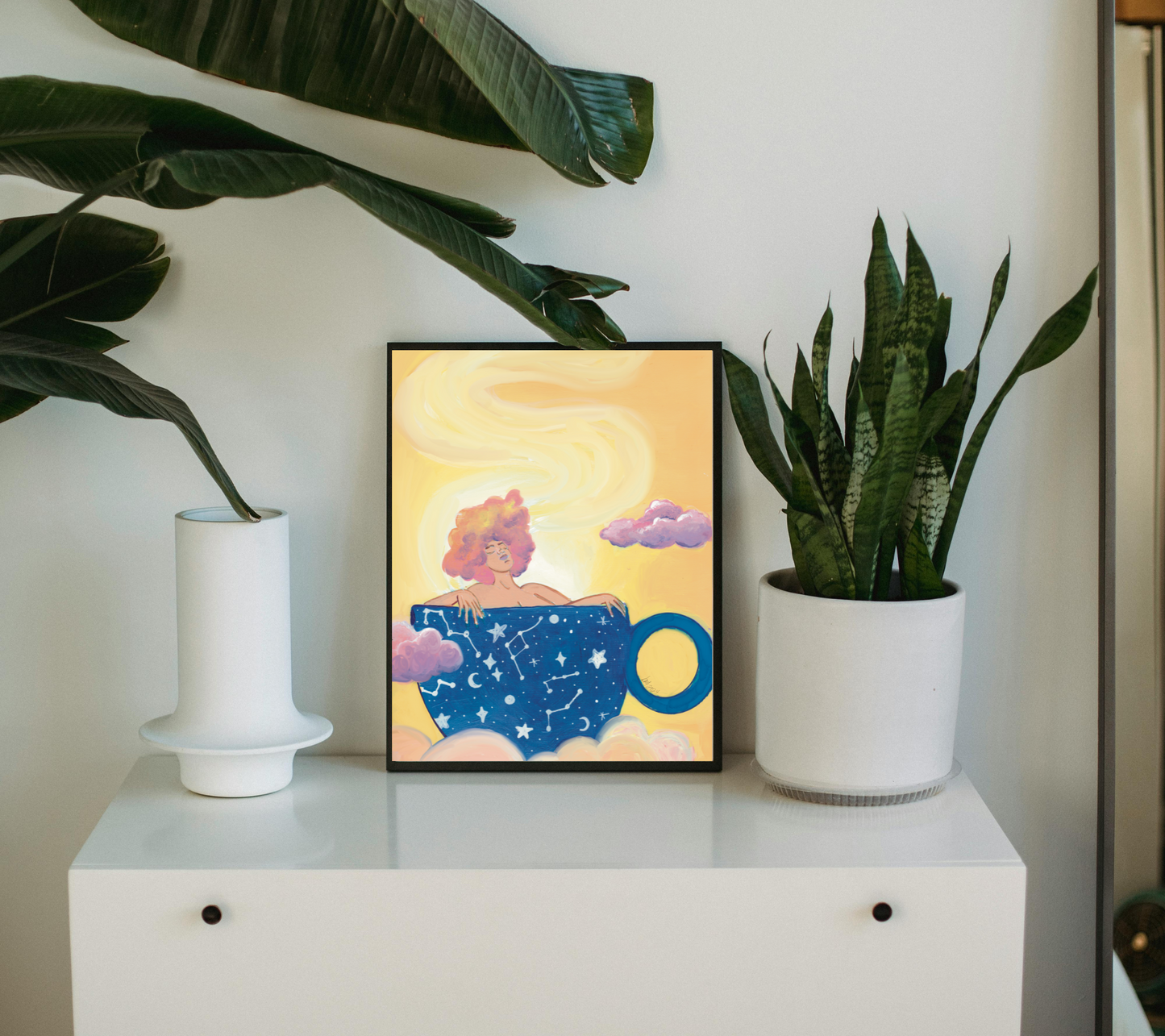 Chamomile tea wall art