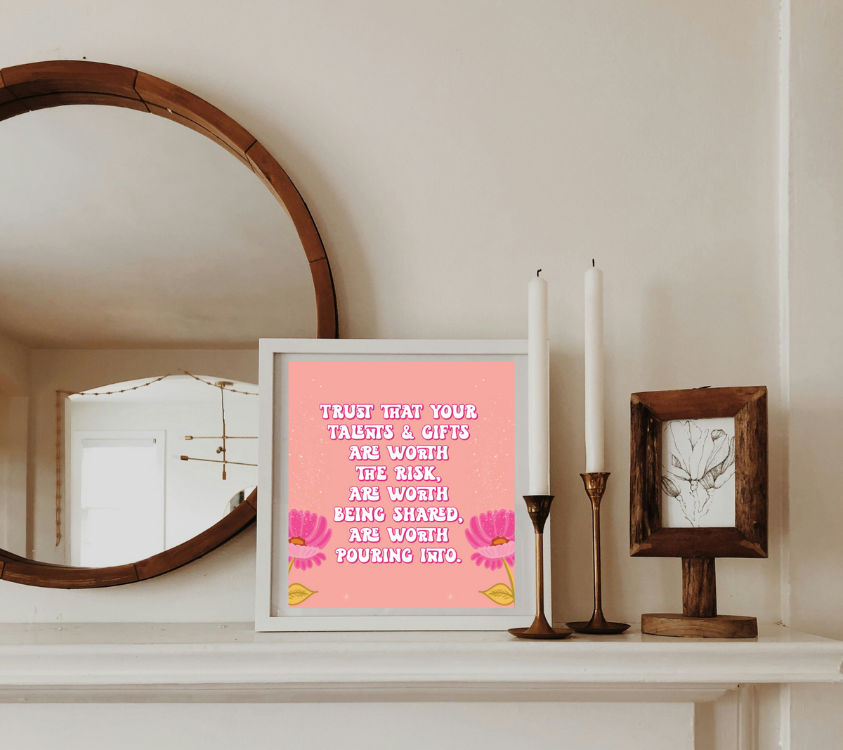 Bet on yourself | Inspirational Wall Artprint