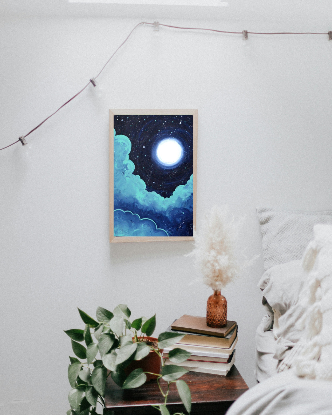 Blue moon art print