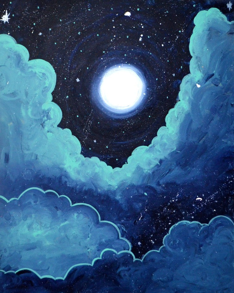 Blue moon art print