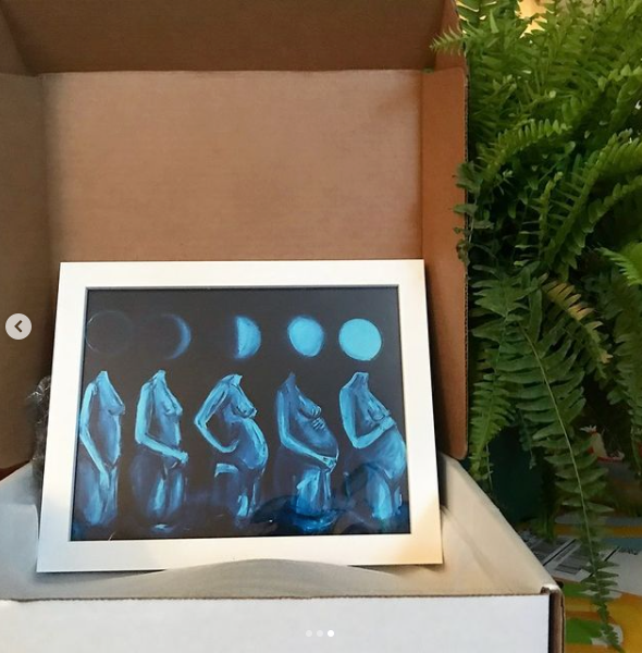 Phases - framed art print