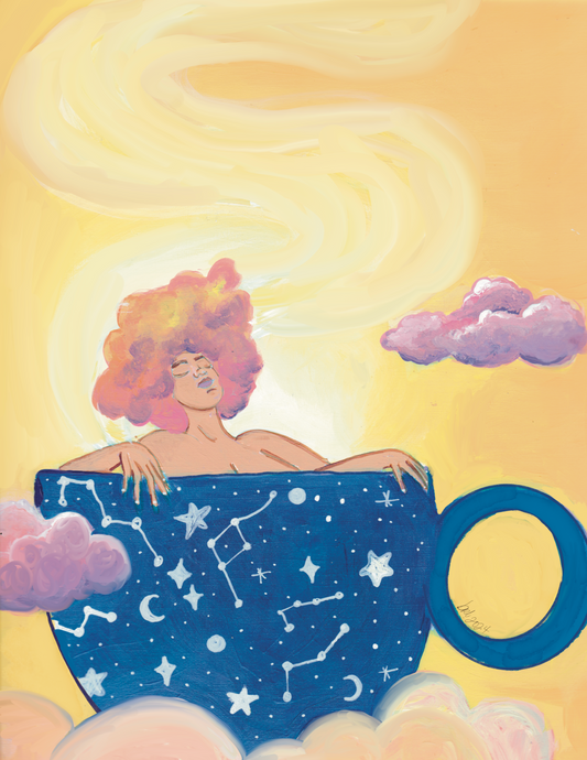 Chamomile tea wall art