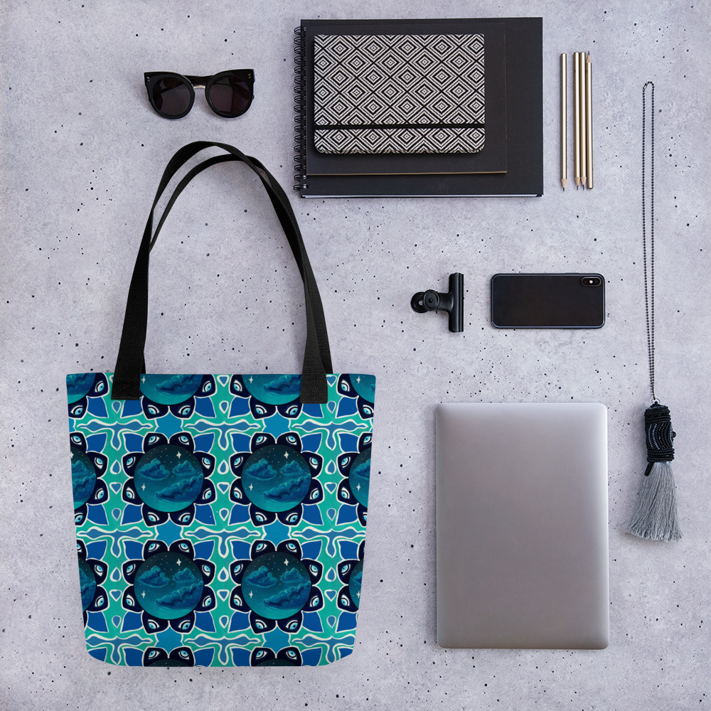Evil eye activated Tote bag