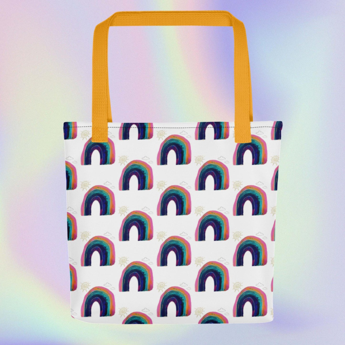 Rainbows & sunshine tote bag