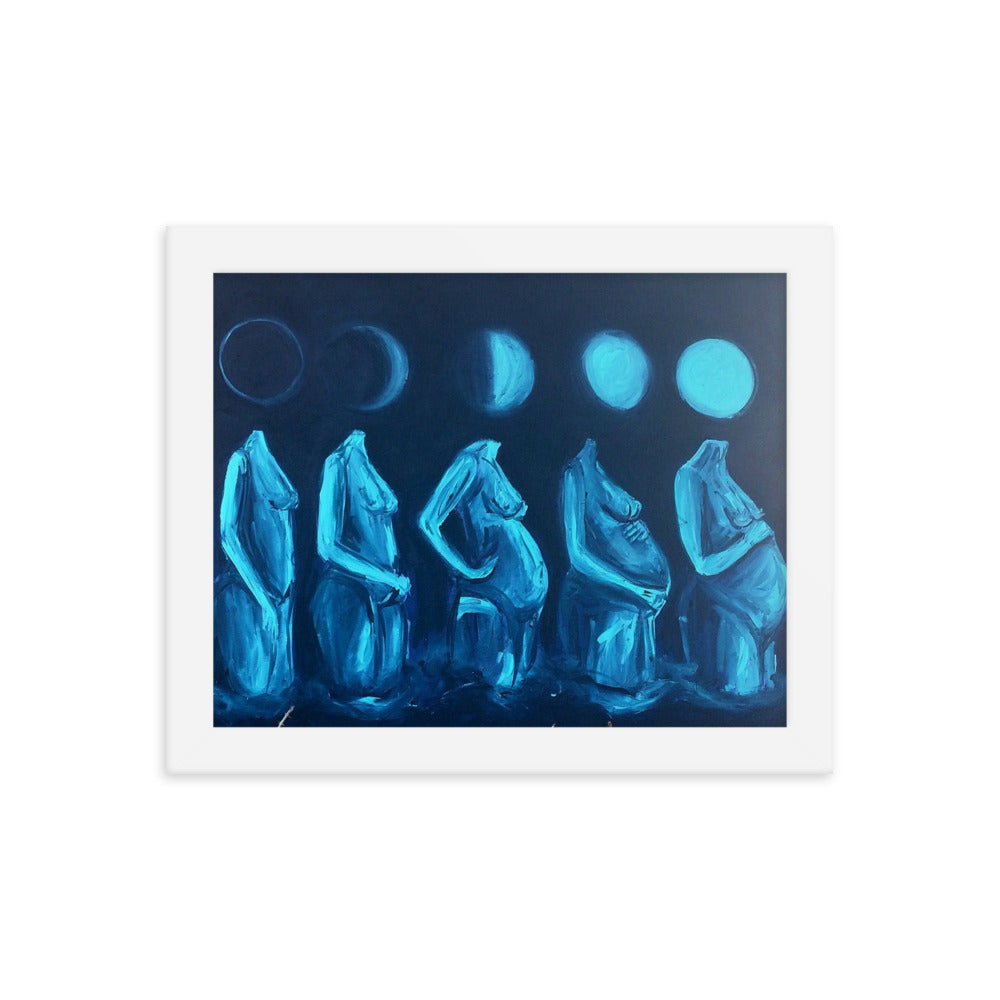 Phases - framed art print