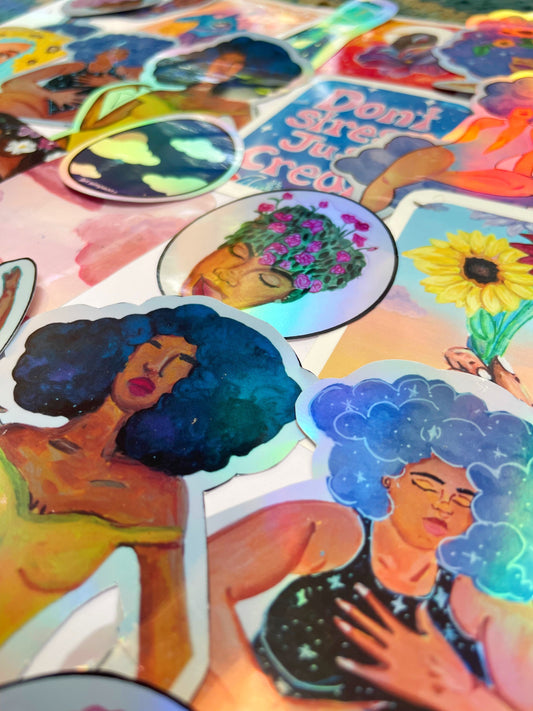 3 " Die-Cut Stickers for journaling