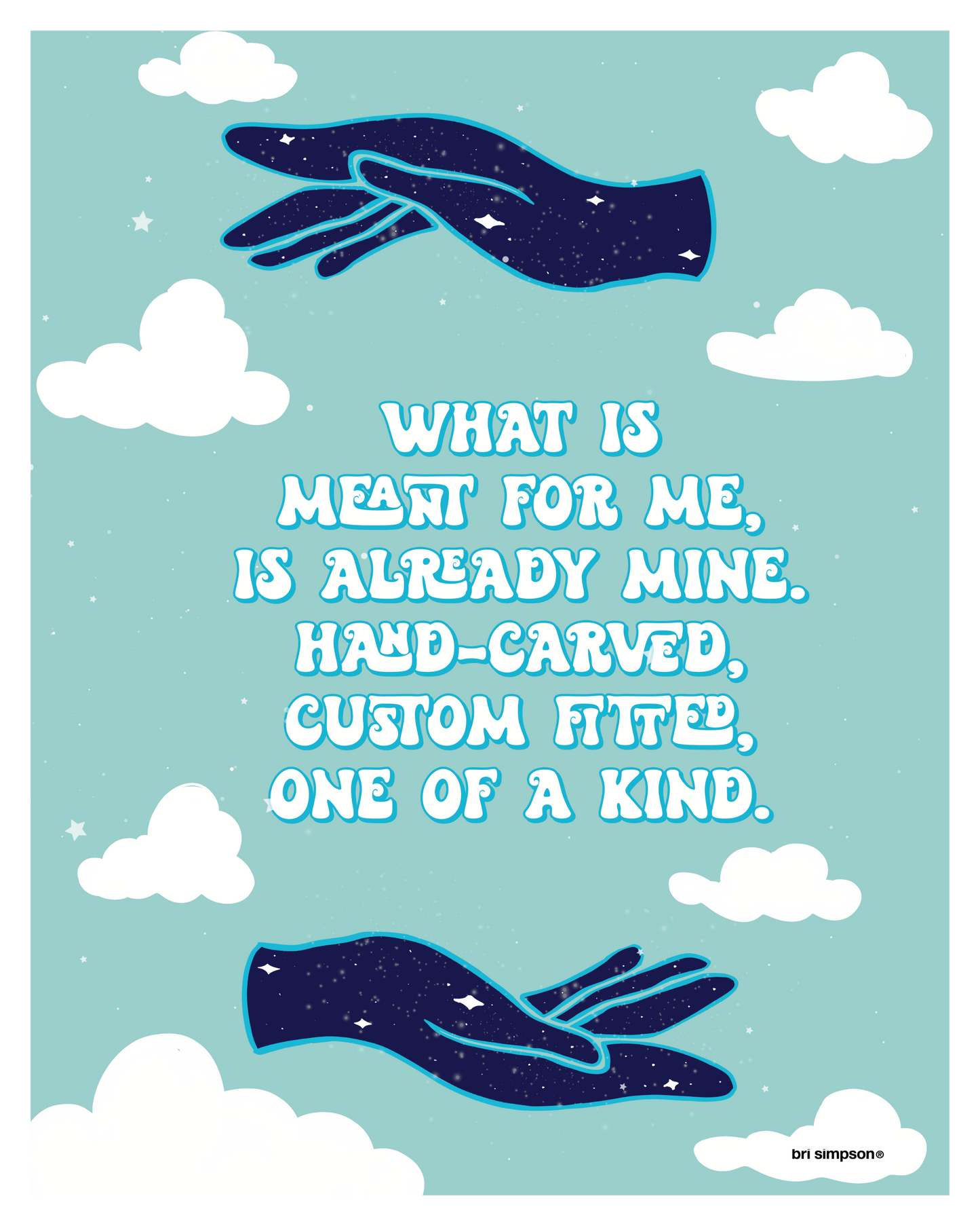 What's meant for me | affirmation wall art