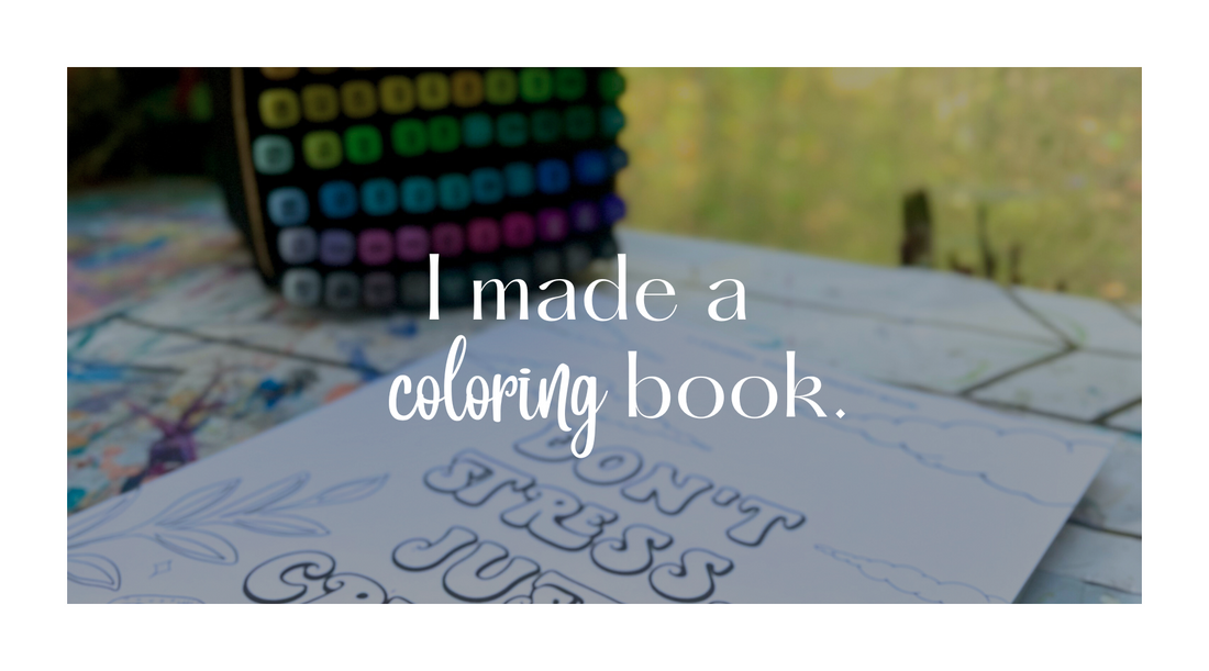 Don't stress, just create coloring book