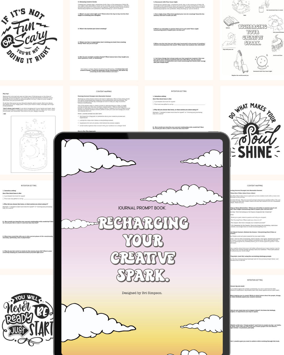 Don't Stress. Just Create (physical journal prompts only)