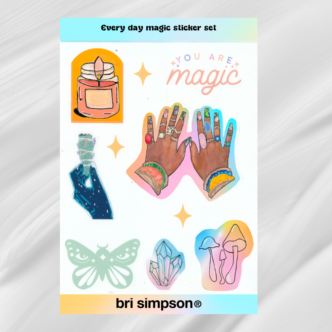 Kiss-Cut Sticker Sheet | 4” × 6”