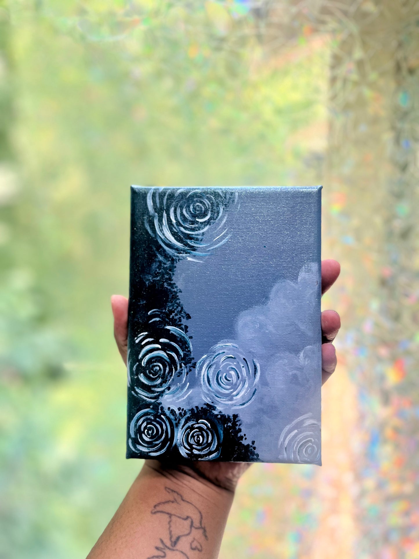Puddle Reflection| Mini canvas painting