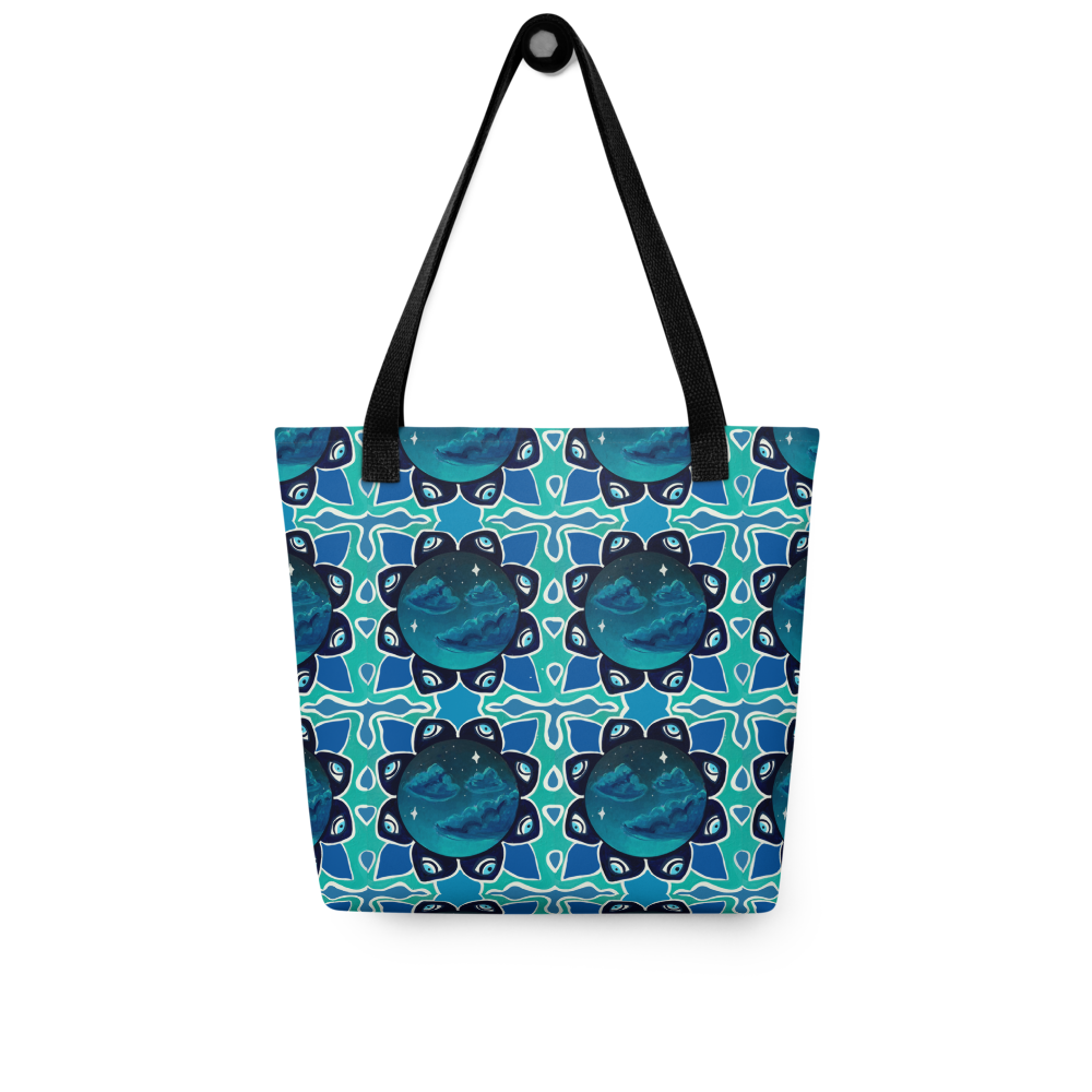 Evil eye activated Tote bag