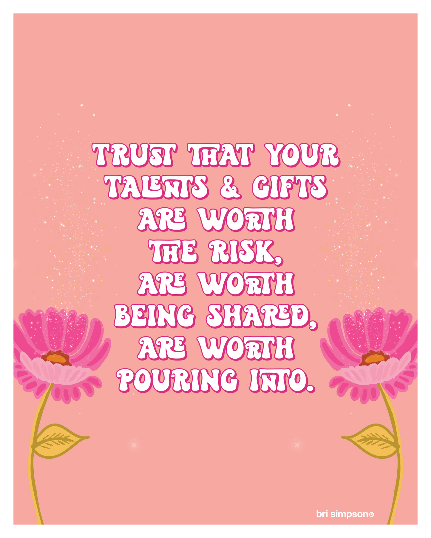 Bet on yourself | Inspirational Wall Artprint