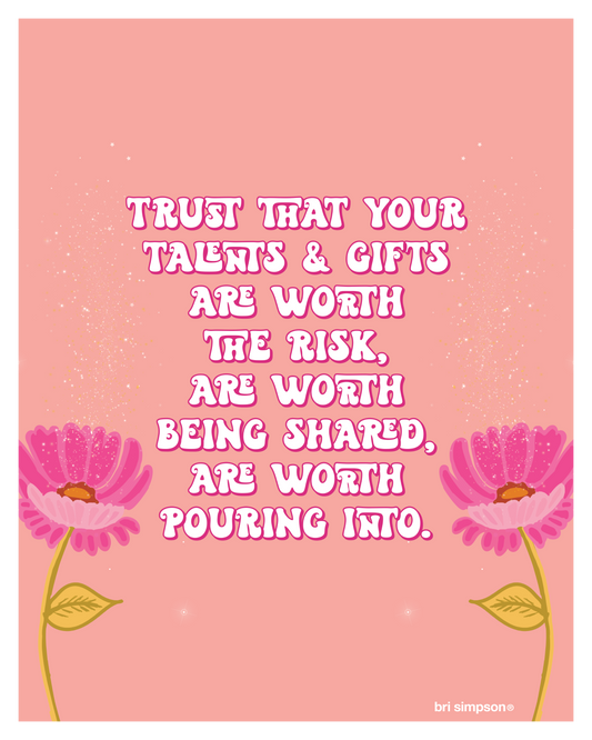 Bet on yourself | Inspirational Wall Artprint