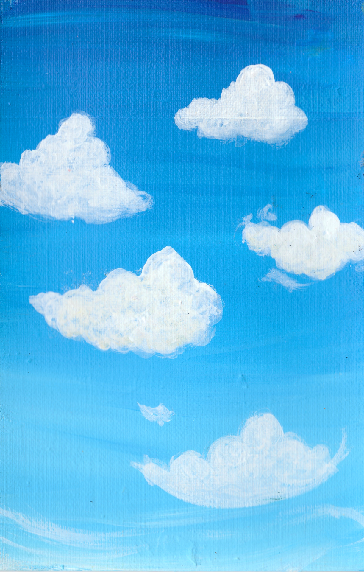 Blue Skies - cloud wall art print