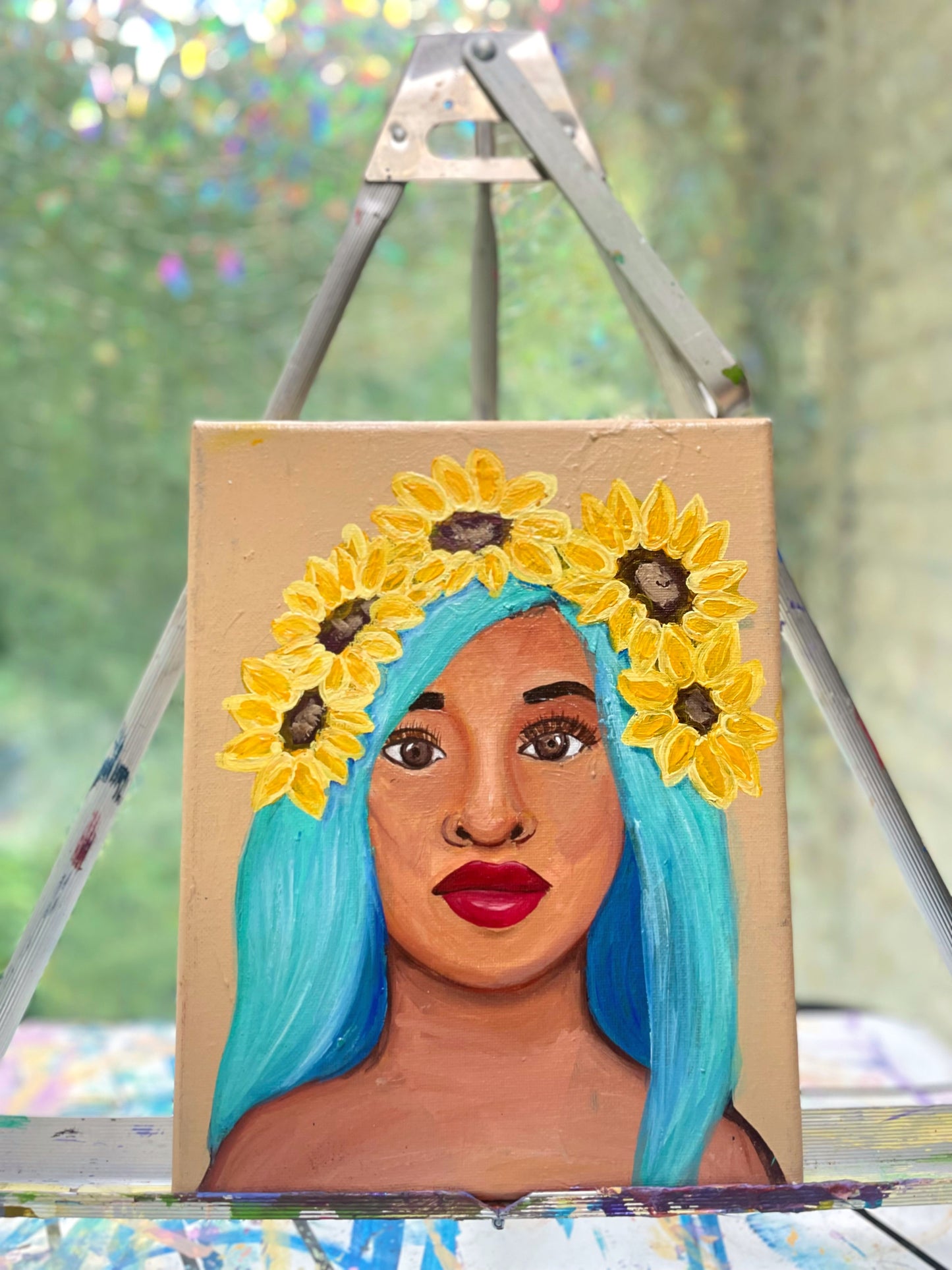 Sunflower-Themed Canvas Art