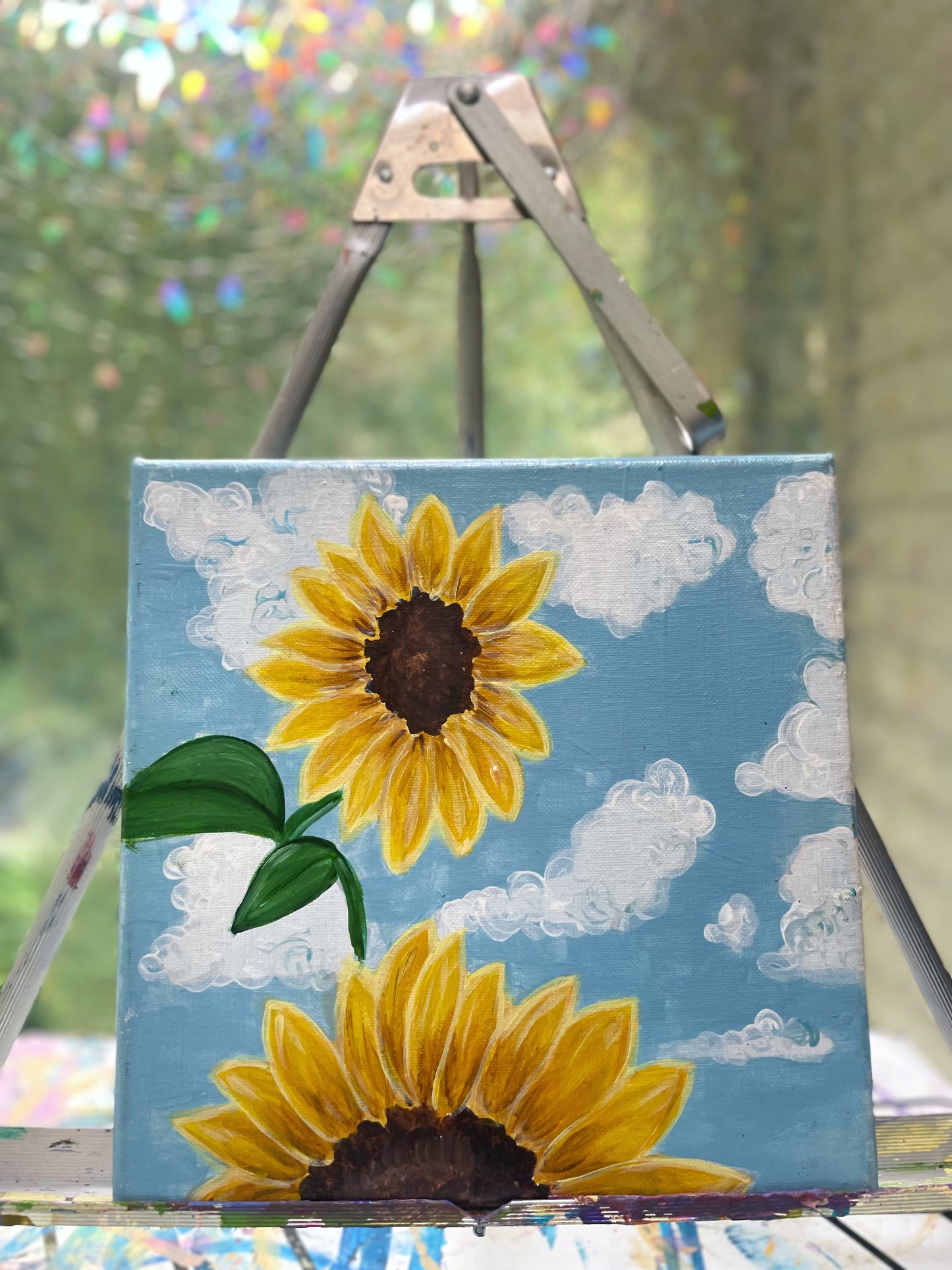 Sunflower-Themed Canvas Art